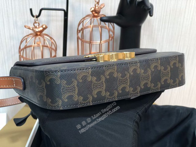 Celine專櫃2022新款Triomphe Shoulder Bag 194143 賽琳最新款凱旋門腋下包 sldj2420